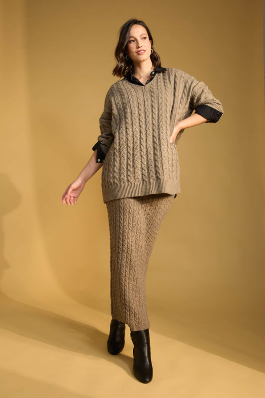 Cadiz Knit Skirt - marle