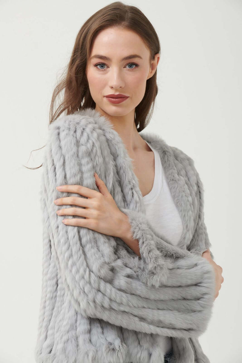 Fur Jacket - Silver