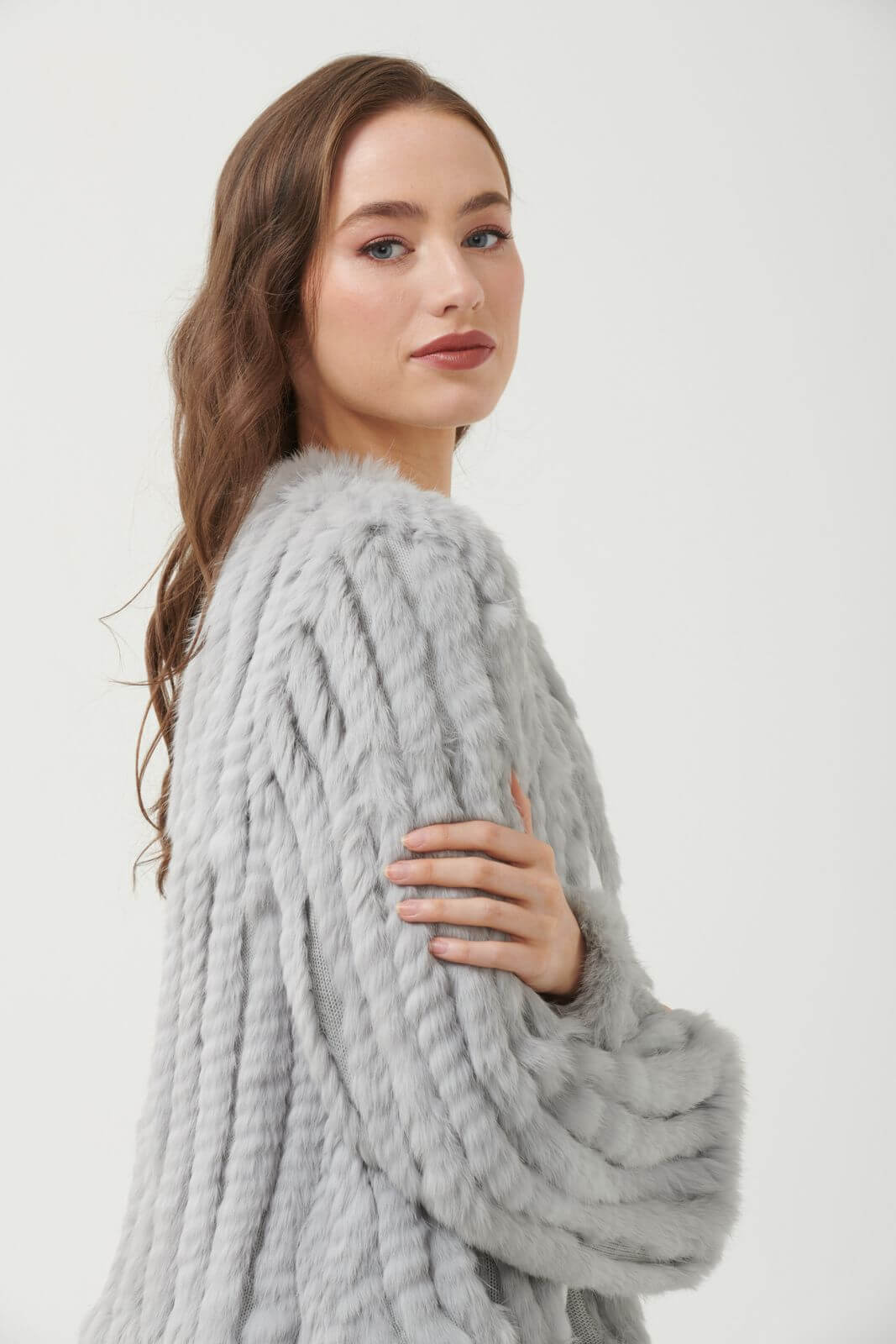 Fur Jacket - Silver