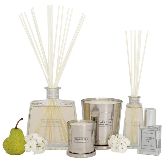 Flower Box Flowers & Pear Gift Package Absolute