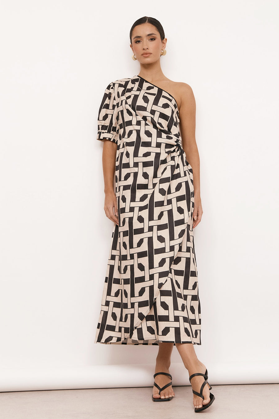 Eva Printed Linen Dress