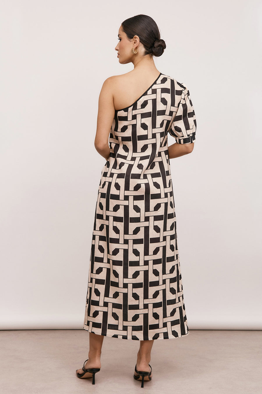 Eva Printed Linen Dress