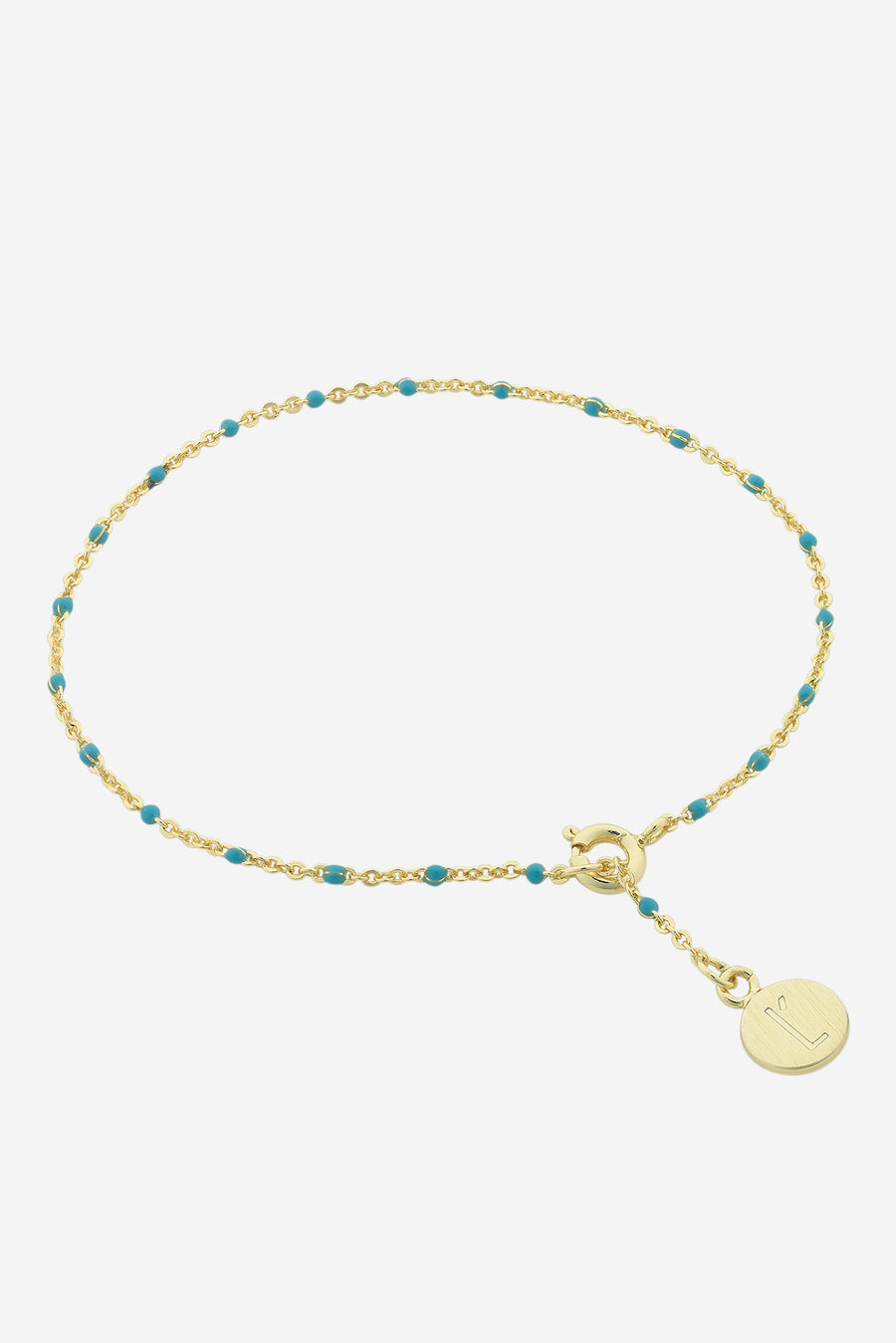 Heather Gold Aqua Bracelet