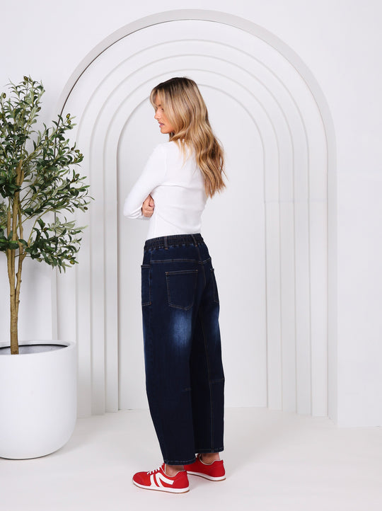 Leo Barrel Jeans - ink