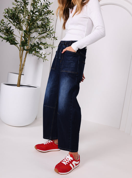 Leo Barrel Jeans - ink