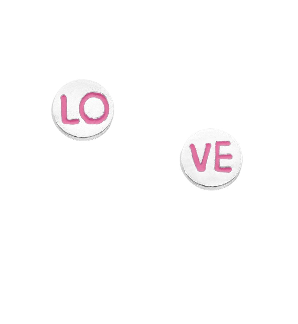 L O V E Pink Studs