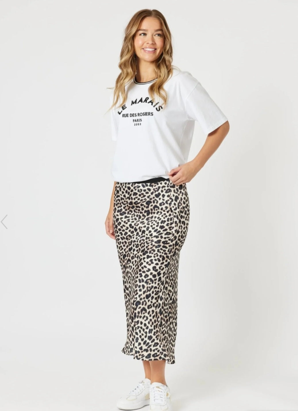 Le Marais Animal Print Skirt