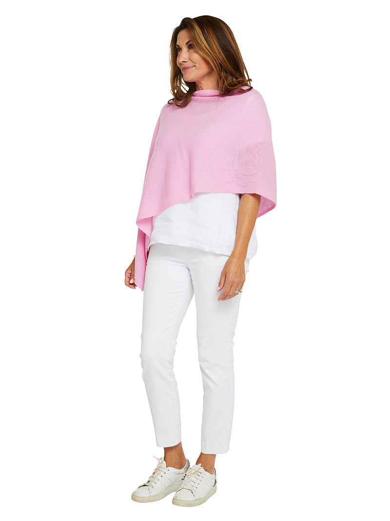 Cashmere Topper in Glam Pink