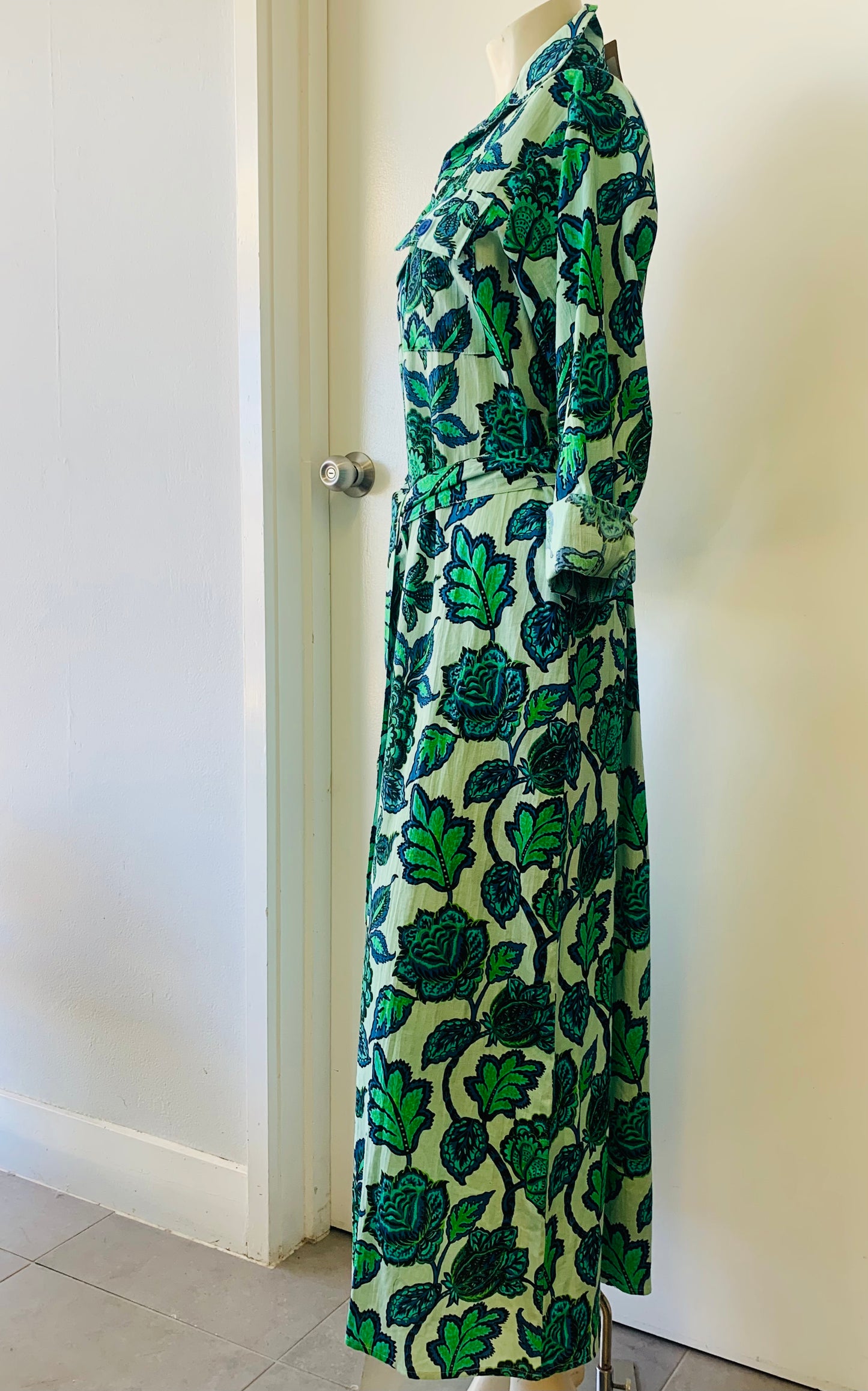 Bistro Dress -Peacock green