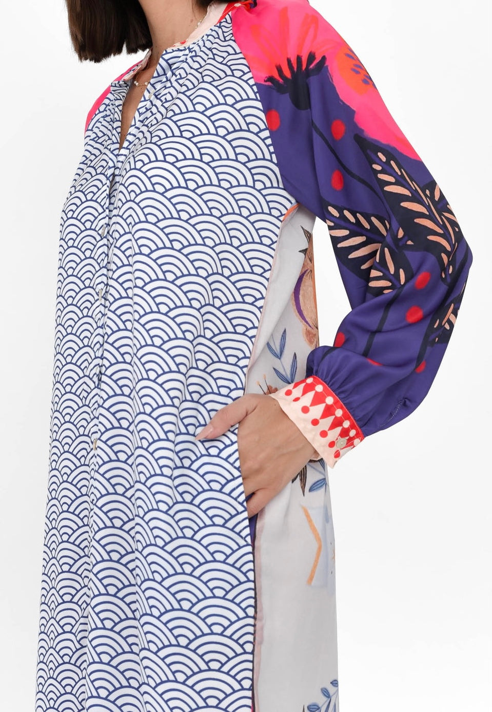 Maeva Geo/Bleeding Heart print Shirtdress