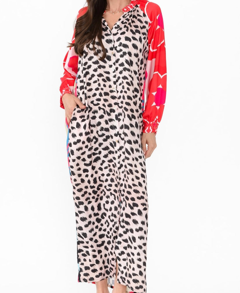 Maeva Leopard print Shirtdress