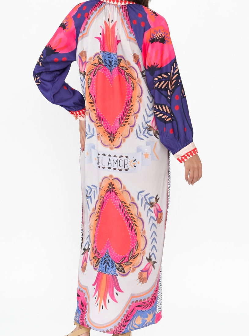 Maeva Geo/Bleeding Heart print Shirtdress