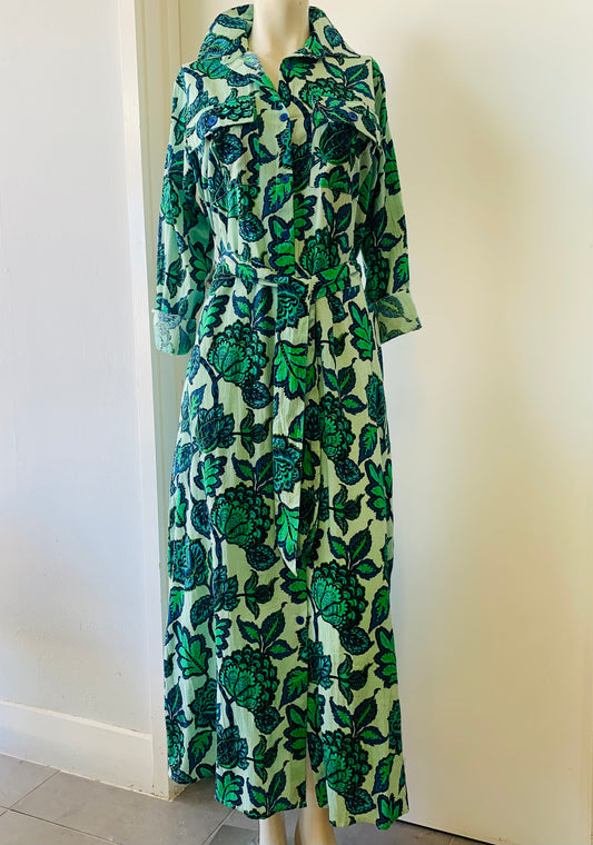 Bistro Dress -Peacock green