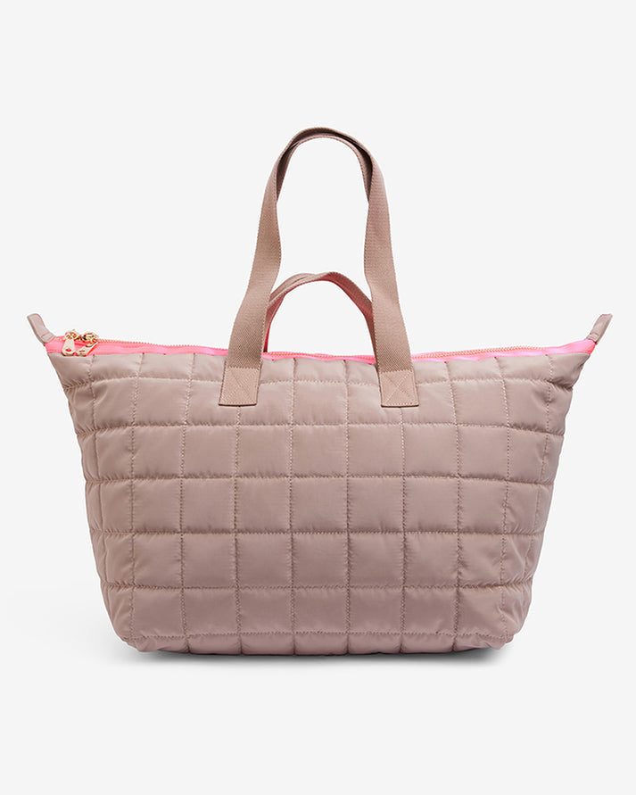 Spencer Carry All - Taupe/Pink