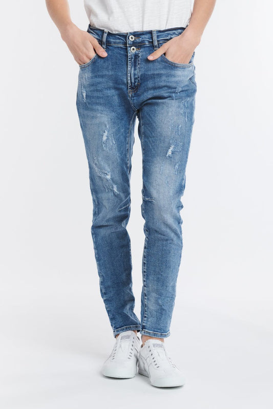 Emma Jeans by Italian Star - washed denim