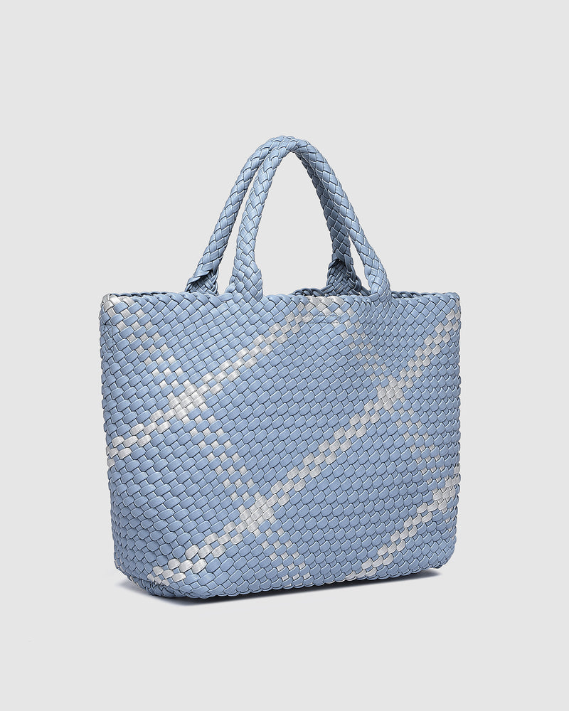 Cruiser Woven Tote - Chambray Silver