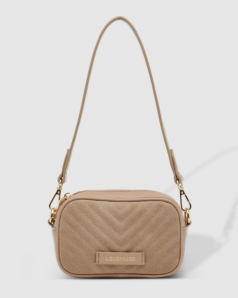 Cuba Mini Suede Crossbody Frappe