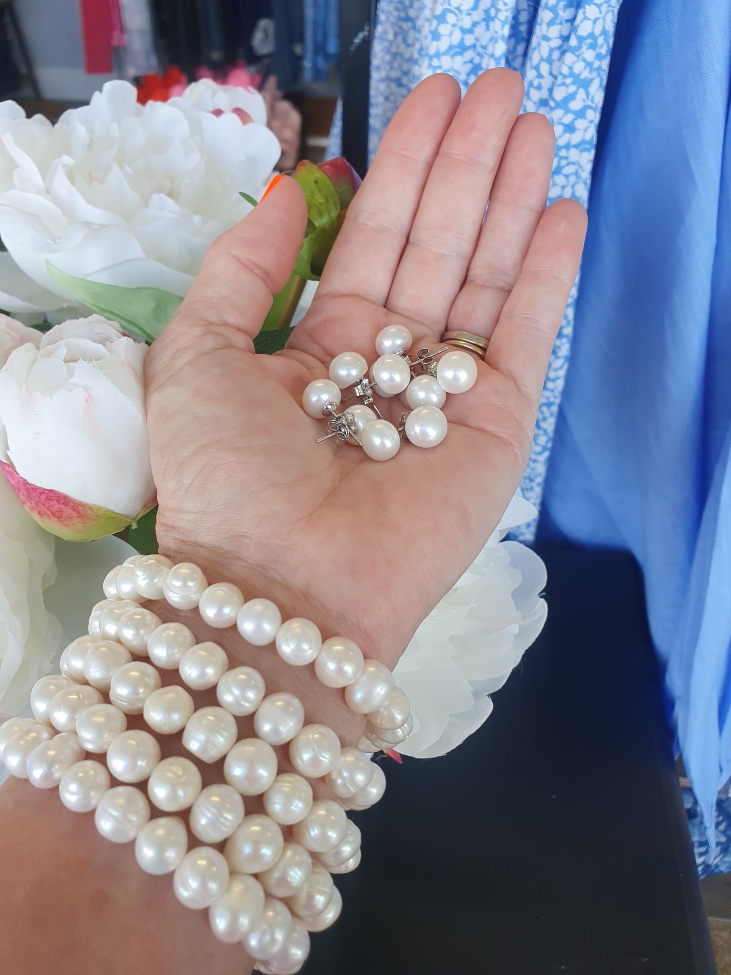 Freshwater Pearl Stretch Bracelet