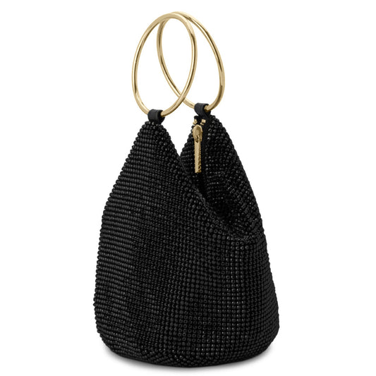 Black Mesh Convertible Bag