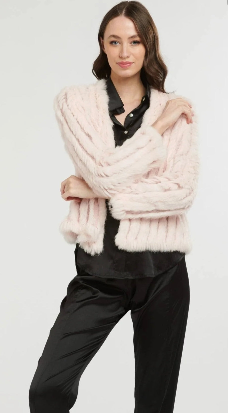 Fur Jacket - Ballet Pink