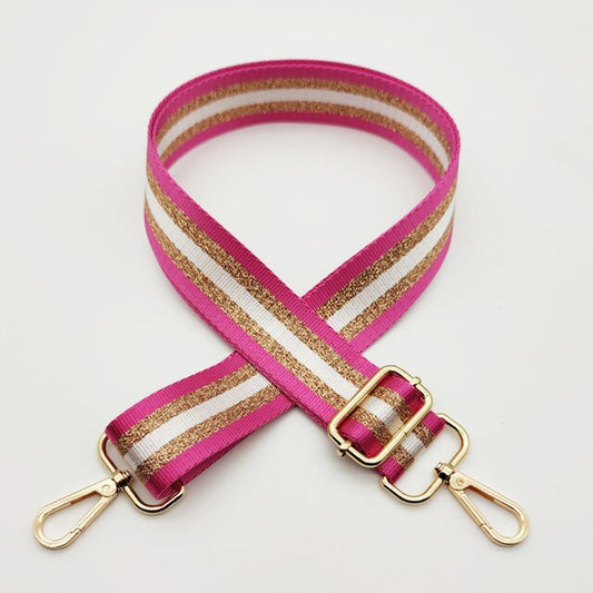 Bagstrap Hot Pink and Gold