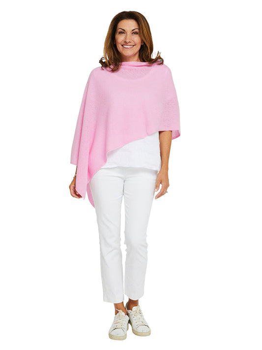 Cashmere Topper in Glam Pink