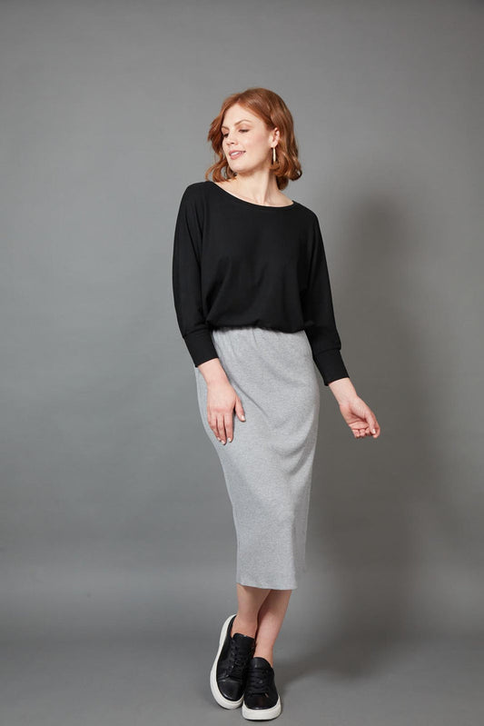 Studio Jersey Skirt Gray
