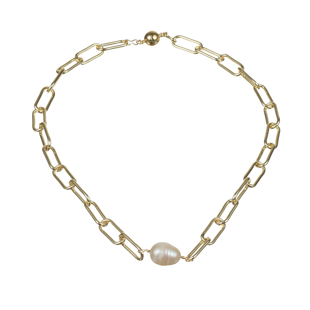 Links & Pearl Necklace